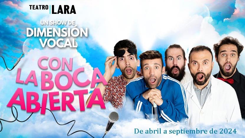 con la boca abierta cartel 